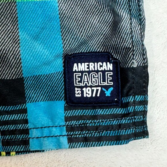 American Eagle Outfitters AEO Men's Board Shorts Swim Trunks Size M - Beachwear - Picture 8 of 14